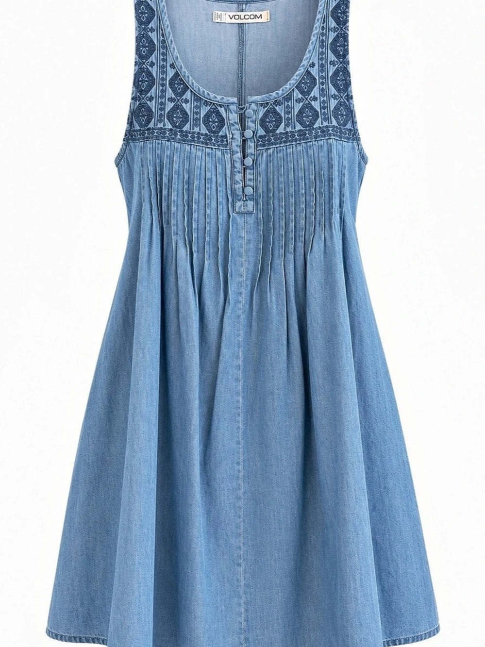 Volcom Denim Mini Dress Size Small Like New